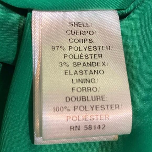 Maggy London Floral Printed Flutter Sleeve Dress Ruched Side Front Skirt Sz 16W - Picture 9 of 11